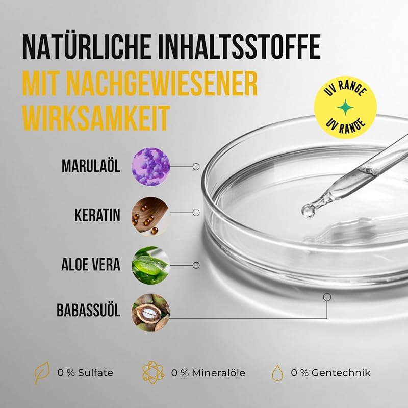 - Marulaöl Farbschutz-Haarmaske für gefärbtes Haar - 250ml