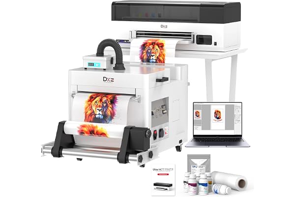 DXZ 2026 14'' A3 DTF Printer with F1080 Printhead – 200% High Speed DTF Machine for Multi-Fabric, One-Click Print-to-Bake & 2