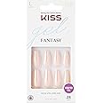 KISS Gel Sculpted, Press-On Nails, Nail glue included, 'Hold Me Closer', Off White, Long Size, Coffin Shape, Includes 28 Nails, 2g Glue, 1 Manicure Stick, 1 Mini file