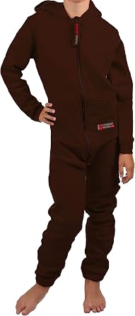 Gennadi Hoppe Damen Jumpsuit Winter – Kuscheliger Overall Aus Baumwolle, Mit Kapuze, Slim Fit