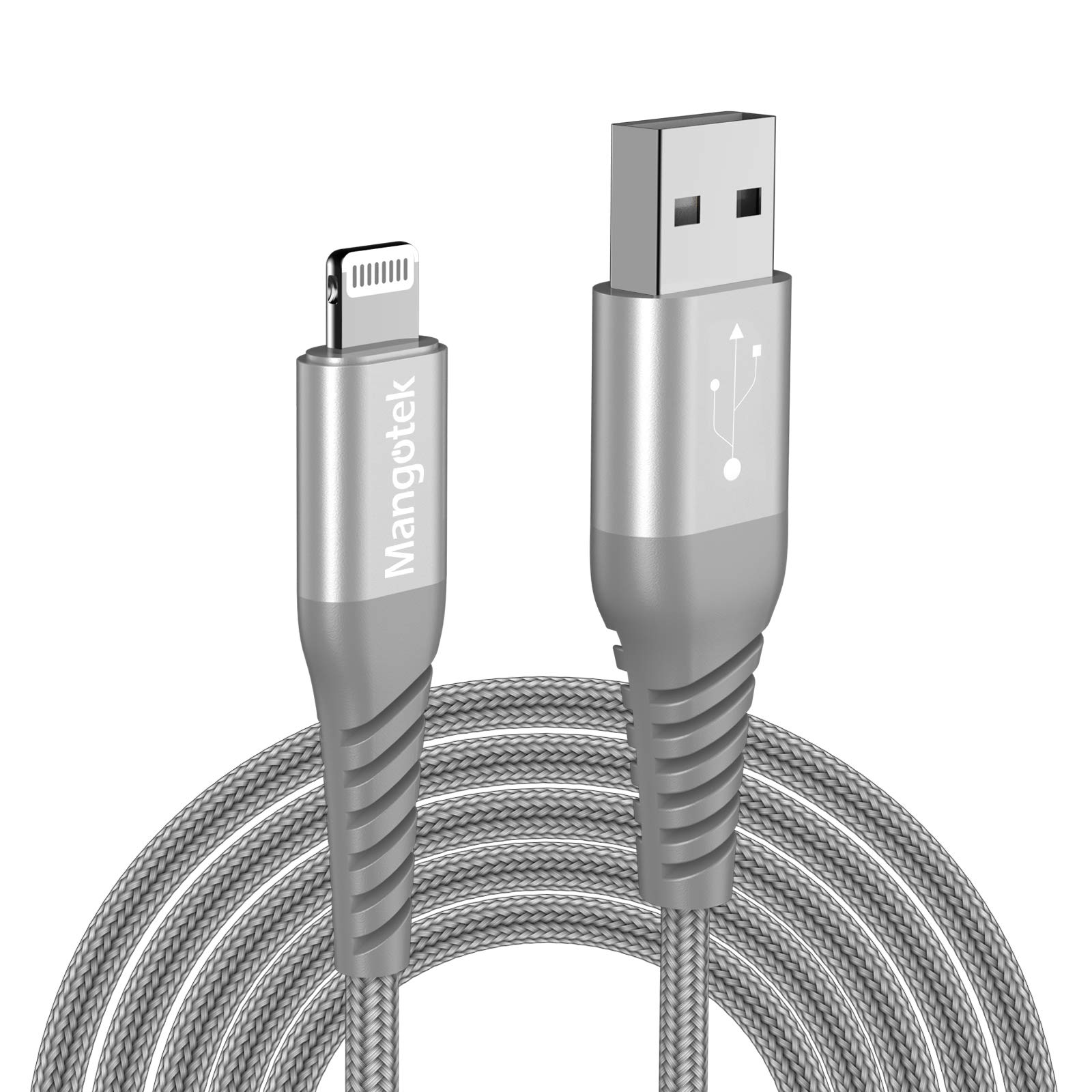 Apple MFi Certified Lightning Cable, USB A to Lightning, 4.1ft/1.25m Nylon Braided for iPhone 14/13/12/11 Pro Max/XS MAX/XR/XS/X/8/7/Plus/6S/6/SE/5S/iPad/iPod
