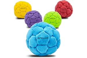 Hacky Sack and Footbag | No-Bust Stitching for Hard Kicking | 32 Panel Symmetry for Balance Tricks and Stalling | Professiona