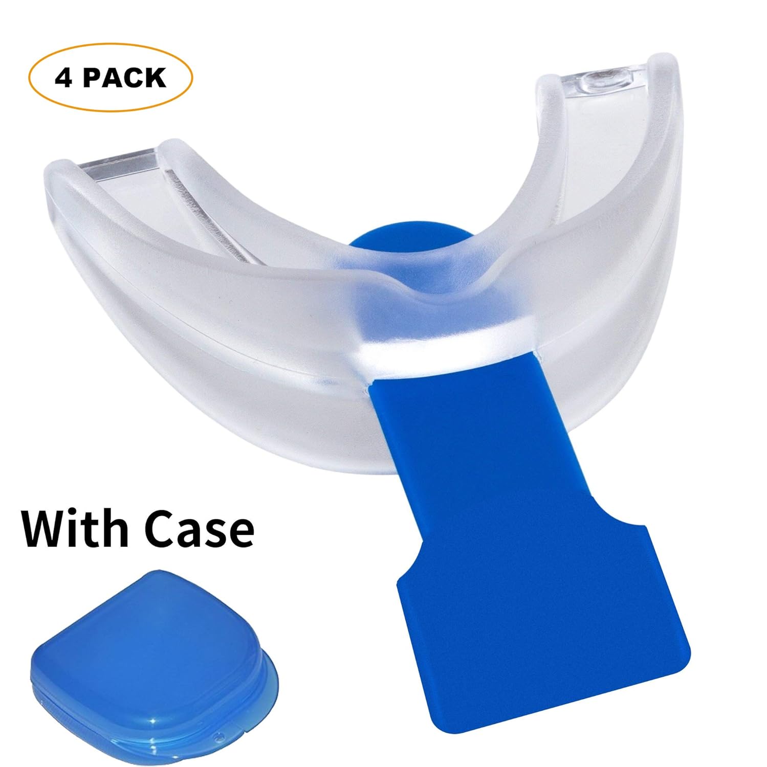 HD HOUDELL Sport Mouth Guard - Upper and Lower Brace - Teeth Grinding Guard - 4 Pack - with Storage Case : Beauty