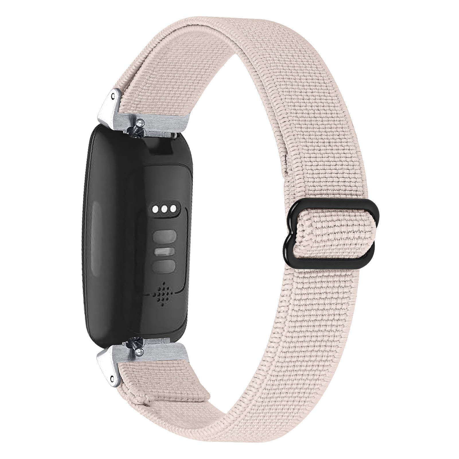 TRISTRAPS Compatible with Fitbit Inspire HR/Fitbit Inspire 2 Nylon Replacement Watch Straps Soft Elastic Breathable Sport Wristbands for Men/Women,Black/Leopard/Apricot etc