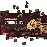 ChocZero's Dark Chocolate Chips - Sugar Free, Low Carb, Keto Friendly, Gluten Free - For Baking Keto Diet Cookies and Dessert