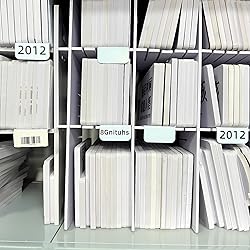 50 PCS 7.8x4.7inch Library Book Dividers for