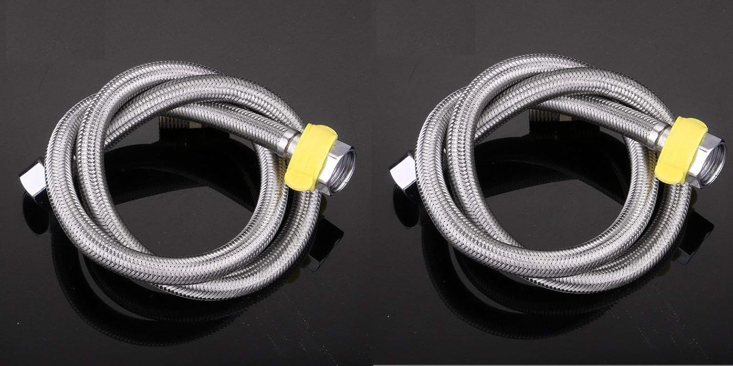 MLD hot & Cold Water Stainless Steel Geyser Connection Pipe (2 feet