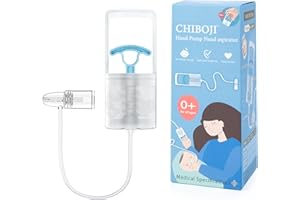 BELLA'S FRIENDS Patented Nasal Aspirator for Baby and Toddler, Hand Pump Nose Sucker with Rounded Non-Invasive Nozzle, Quiet Suction Relieves Congestion and Stuffy Boogers, Safe for Infant, Co-Branded with CHIBOJI