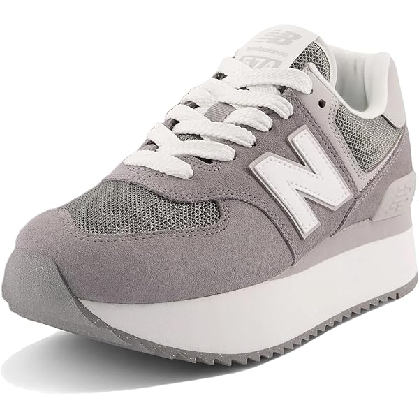 Amazon.com | New Balance WL574+ Shadow Grey/Rain Cloud 8 B