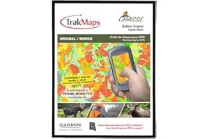 TrakMaps Hunting Quebec Moose for Garmin GPS with Ferme Monette Moose Hunting Hot Spots