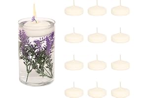 WPARHUS Scented Floating Candles 3 Inch for Centerpieces Water Candles Levander Set of 12 for Wedding Outdoor Events |Up to 11 Hour| Bathtub Pool Romantic Dinner Party Ceremony (Lavender)