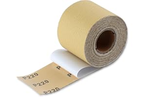 SPEEDWOX 220 Grit Sandpaper Roll Self Adhesive PSA Stickyback Sand Paper 2-3/4" Wide 10 Yard Long Sandpaper Sheets for Automo