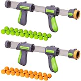 GoSports Official Foam Fire Blasters - 2 Pack Toy Blasters &amp; Replacement Bullet Balls &ndash; Fun for Accuracy Games and GoSports Foam Fire Shooting Games
