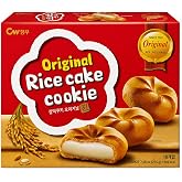 CW Korean Snack Original Butter Mochi Cookies,10 count, 215 g | Soft baked bite, individually wrapped, coffee tea pairing, lunchbox dessert snack, care package, party tray, gift box