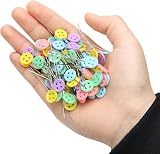 HXC 100 Piece Button Sewing Pins Set Glass Head Safety Dressmaking Craft view 3