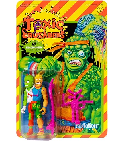 Amazon.com: Super7 Toxic Crusaders: Toxie Reaction Figure
