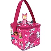 Annmore Carrying Case compatible with Toniebox, Storage Bag compatible with Tonie Figures Characters, Unicorn Pattern