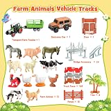 EUTOYZ Farm Animal Truck Toy Race Track Set for Boys Toddlers Age 2-6 Years view 6