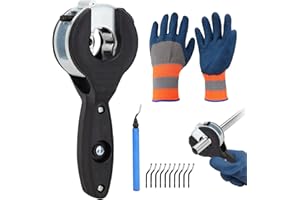 Ratcheting Tubing Cutter, Copper Pipe Cutter, Tubing Cutter 5/16" To 1 1/8", 2 in 1-360° Close Quarters Tube Compact Cutter w