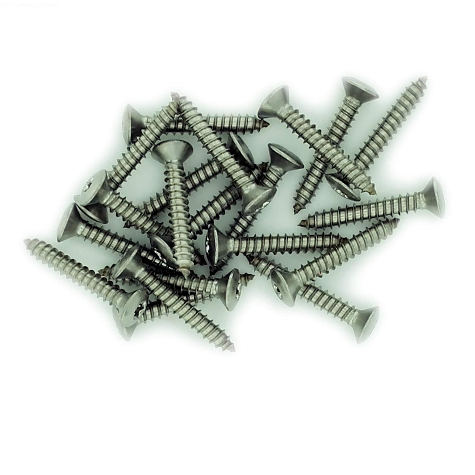 No.7 x 0.625 (3.9mm x 16mm) TX Raised Countersunk Self-Tapping Screw - Stainless Steel (A2) (Pack of 20) โ image 1