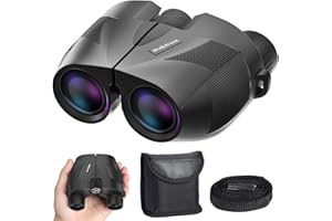 RODCIRANT 20x25 Compact Binoculars for Adults and Kids, Waterproof Binocular with Low Light Vision, Easy Focus Binoculars for Bird Watching