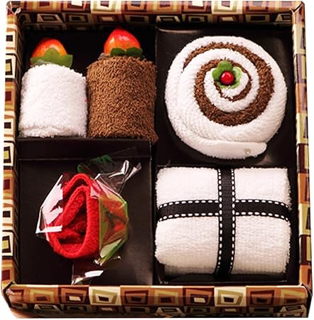 Face Towel Justdolife Decorative Towel Cake Shaped Packaging Towel Face Wash Cotton Towel Bathroom Sport Towel Amazon Co Uk Kitchen Home