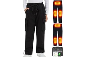 CYCYHEAT Kids Heated Pants - Boys & Girls Heating Pants, Black, Medium, Unisex-Kids