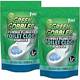 Green Gobbler POWDER PLUNGER Toilet Bowl Clog Remover - 2 Pack Net WT 16.5 oz