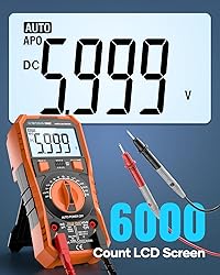 Crenova 890Z Digital Multimeter, 6000 Counts TRMS