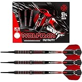 Harrows Wolfram Infinity 97% Tungsten Soft Tip Darts Set | 18g and 20g | Includes Supergrip Fusion Shafts and 100 Micron Prime Flights (18g)
