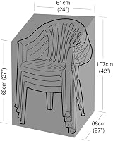 Unibos Stacking Chair Cover Waterproof Outdoor Garden Furniture Protector view 3
