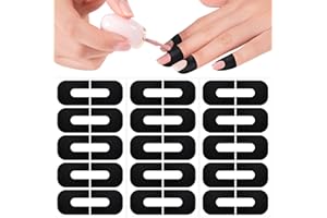 Isslly 30 PCS Nail Polish Protector for Fingers, U Shape Gel Nail Stickers, Cuticle Protector for Nail Painting, Nail Polish Guards for Fingers, Easy to Peel Off, Nail Art Supplies for Nail Design