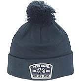 ZHATS NCAA Unisex-Adult NCAA Officially Licensed Pom Beanie Patch Switchback Team Color