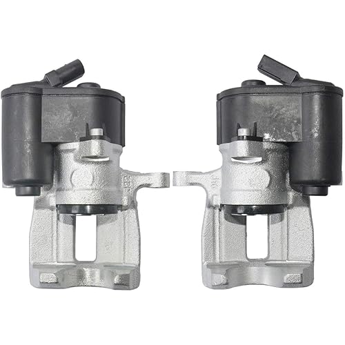 Brake Caliper Pair Rear Compatible with Audi Q3 Sharan Tiguan Passat CC Variant 2.0T 08-14 Part# 5N0615403 5N0615404 AKWH