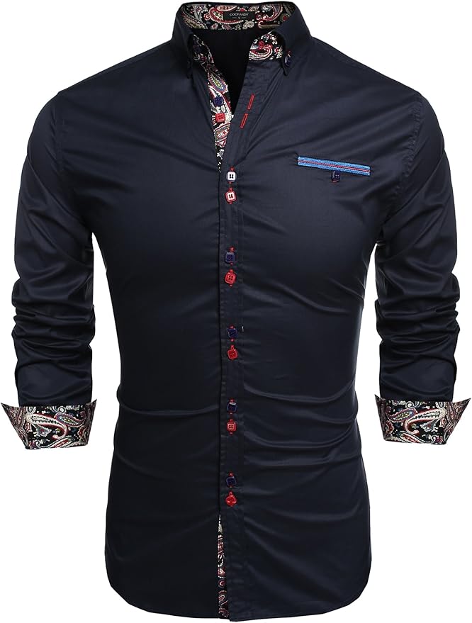 Coofandy Chemise U00e0 Manches Courtes Pour Hommes Chemise De