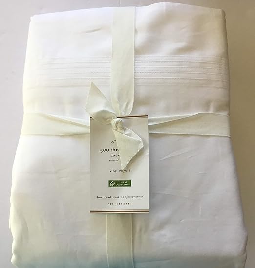 Amazon Com Pottery Barn Classic 500 Thread Count Sheet Set King