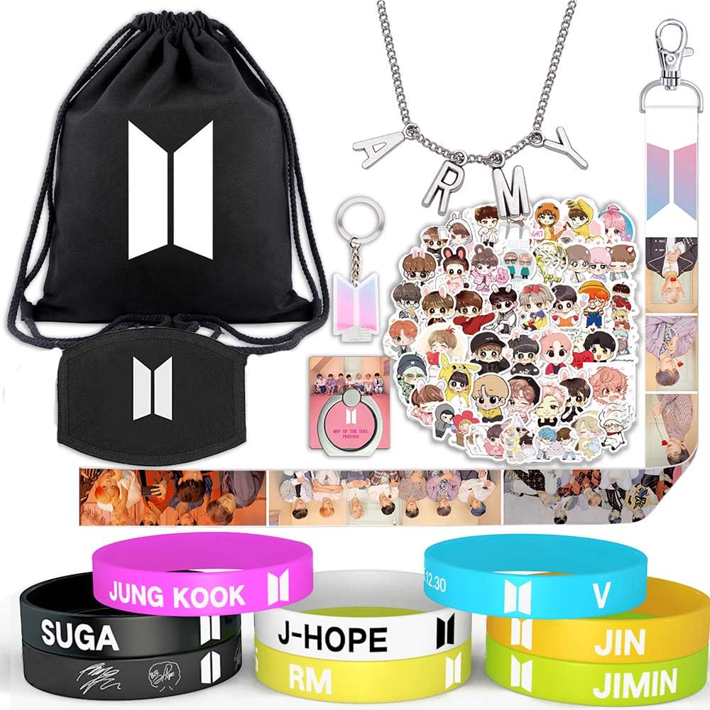 Yfresh Big BTS Ensemble de cadeaux pour l'armée 1 BTS Sac à cordon/2