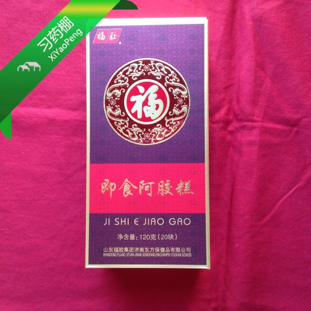 Ejiaogao E Jiao Gao Guyuangao Gu Yuan Gao Fupai Fu Pai Ass Gelatin Cake Donkey Hide Glue Cake 福胶 阿胶糕 固元膏 1box(120g)