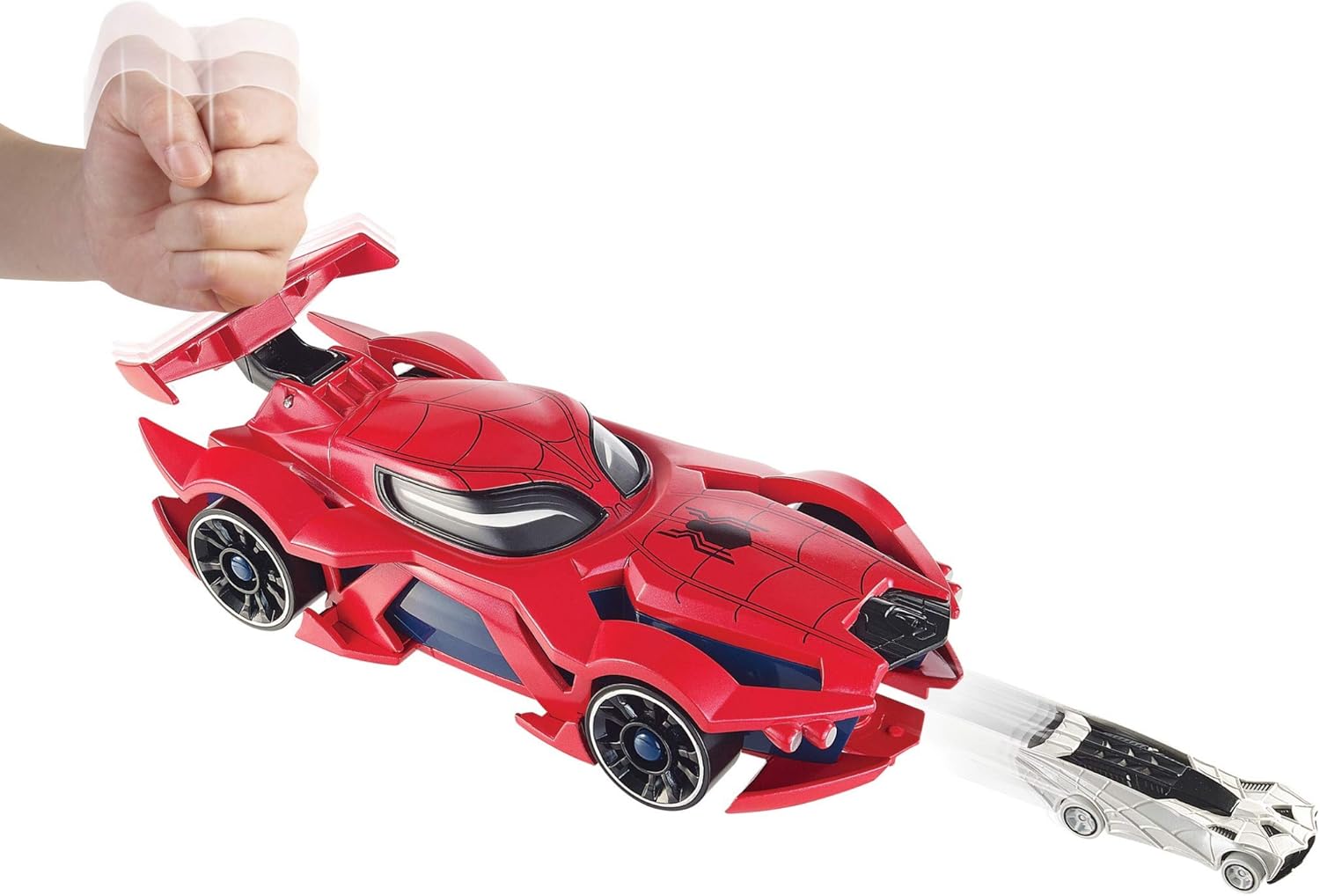 Hot Wheels Marvel Spider-Man Web-Car Launcher, Red, NON_RIDING_TOY_VEHICLE - Image 5