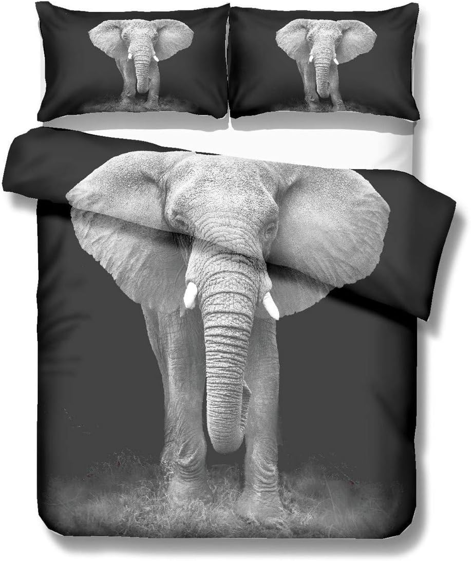 3D Elephant Bedding Duvet Cover Sets Personalized Design Elephant