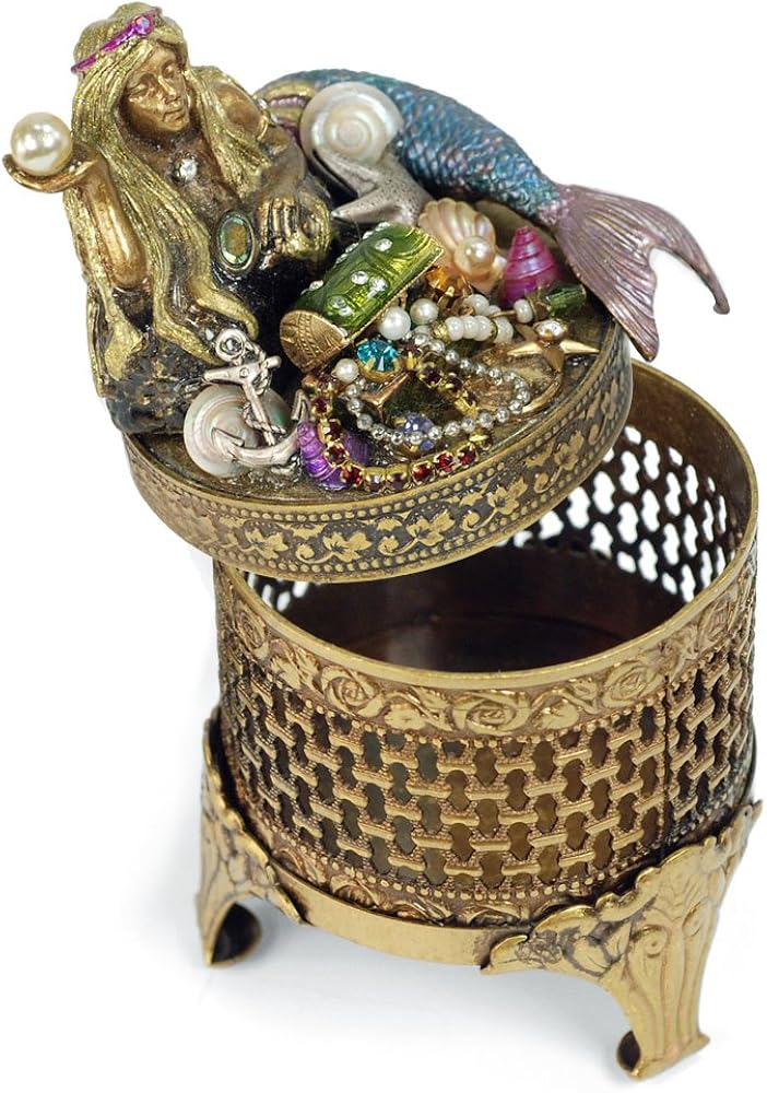 Sweet Romance Mermaid Jewelry Box, Jewelry Storage
