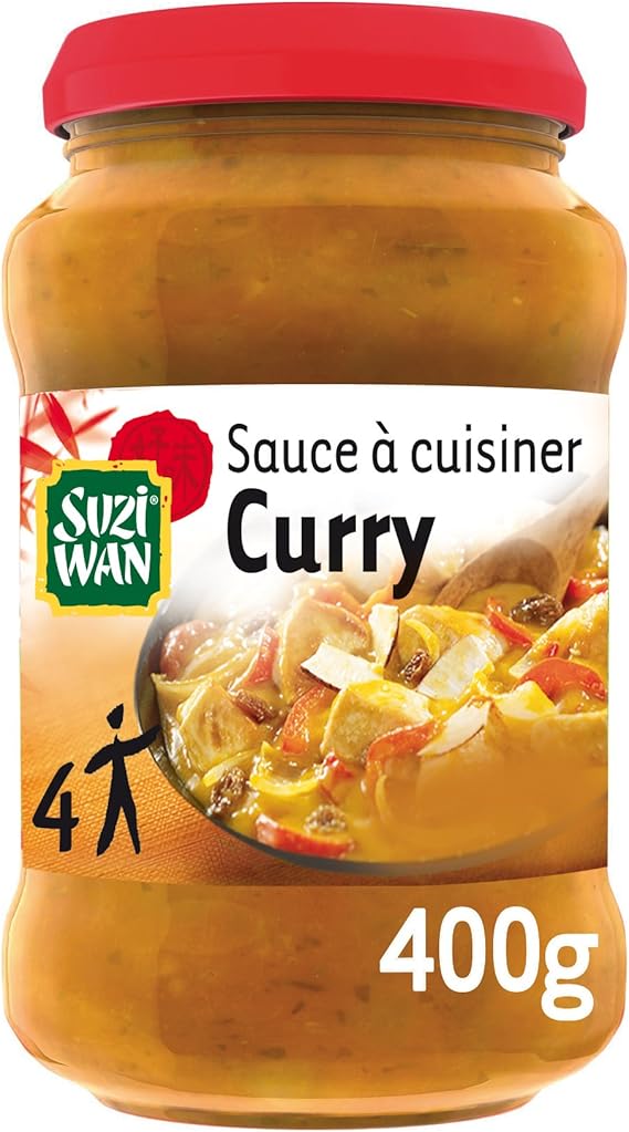 Suzi Wan Sauce à Cuisiner Curry 400 G Pack De 6 Unités