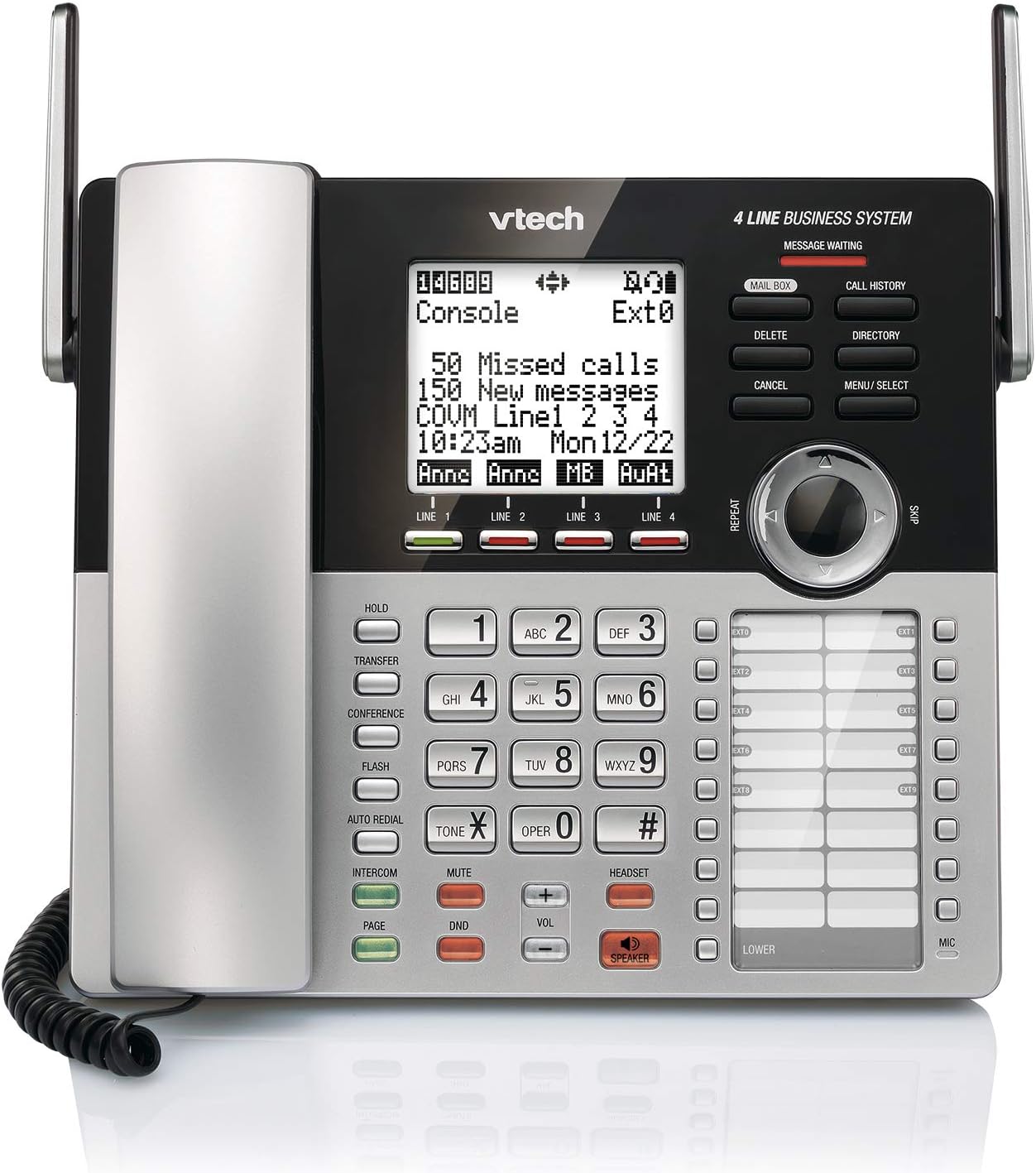 VTech CM18445 Main Console - DECT 6.0 4-Line Expandable Small Business Office Phone with Answering System: Electronics