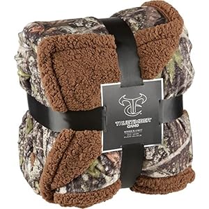 True Timber Camo Luxury Berber Throw Blanket Reversible Velvet 50" x 60" (127cm x 152cm)