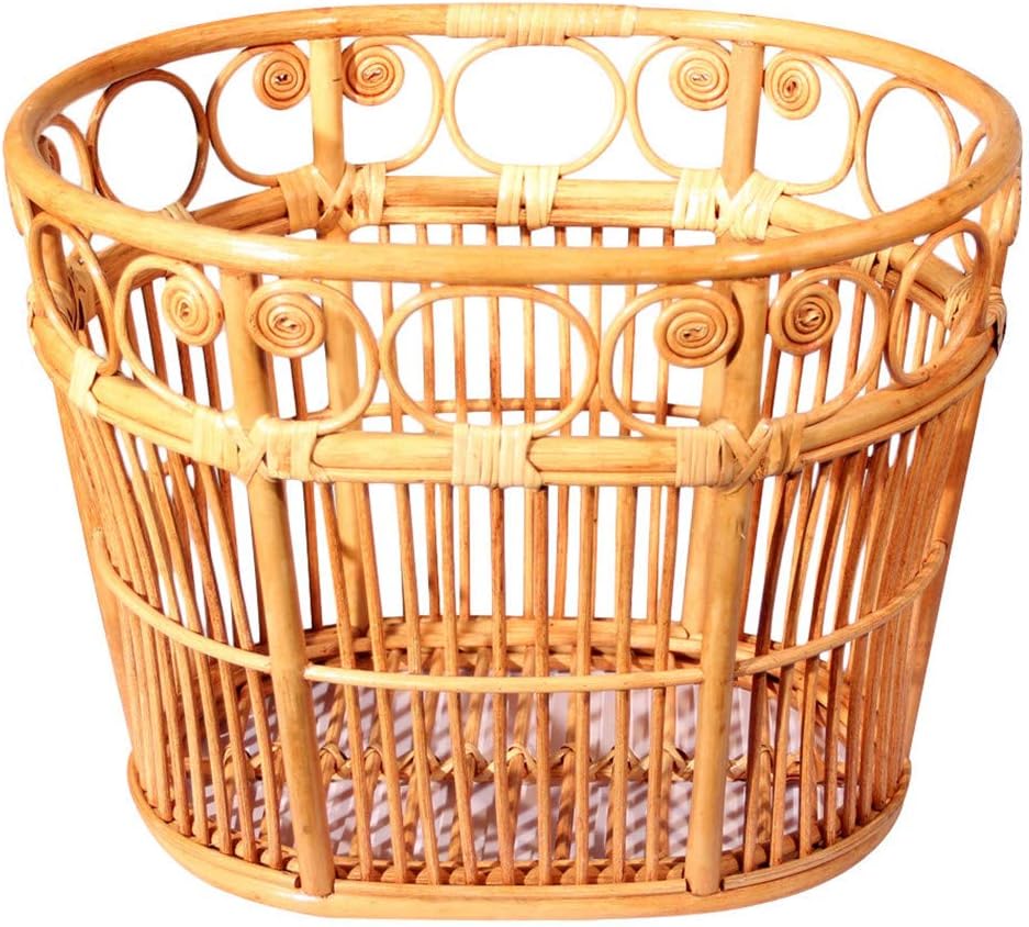 Cesto De La Ropa Natural Cestas De Ropa Sucia Mimbre Barril Durable