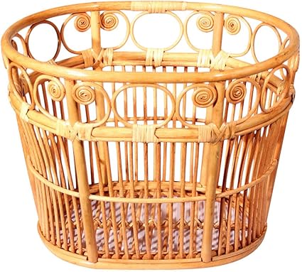 Cesto De La Ropa Natural Cestas De Ropa Sucia Mimbre Barril Durable