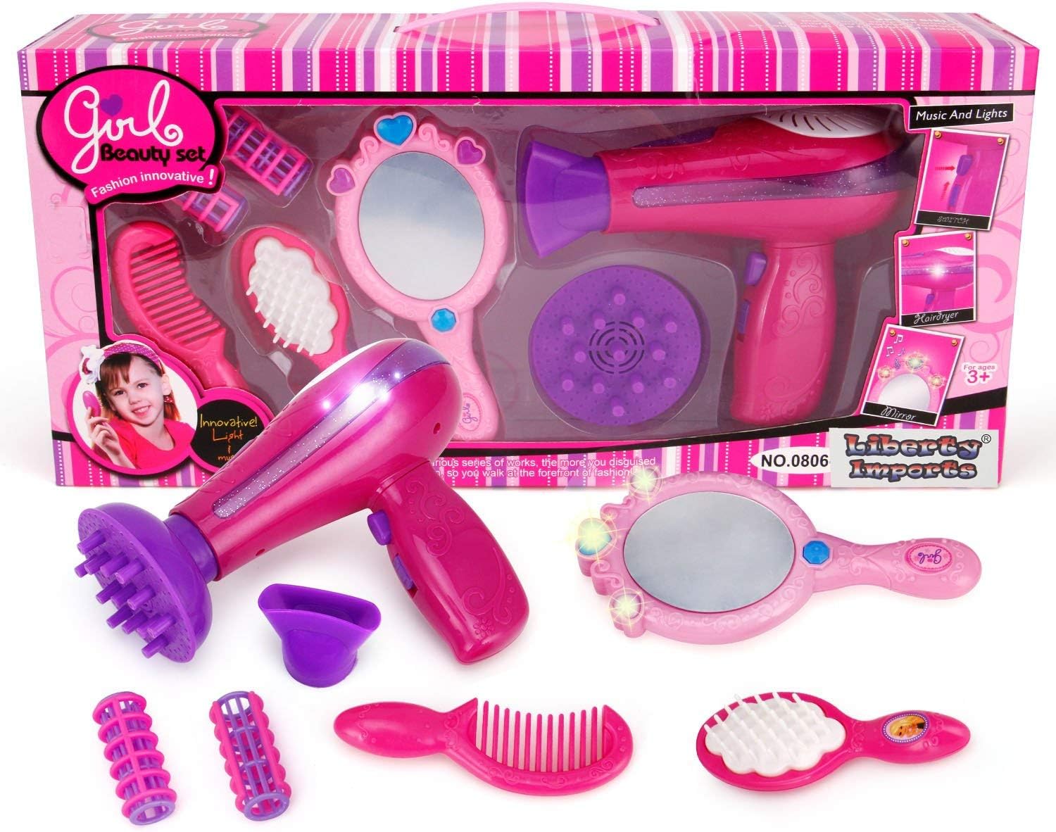 toy blow dryer set