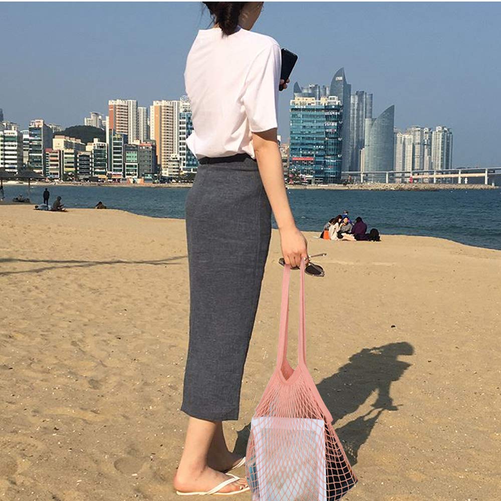 Borse, cestini e Trolley per la spesa Creatiees Borse Riutilizzabili per la  Spesa Cotone Borsa a Tracolla Intrecciata in Rete Bagagli Organizer Borsa  per Frutta Verdura 5pz Borsa a Rete Spesa Sacchetto