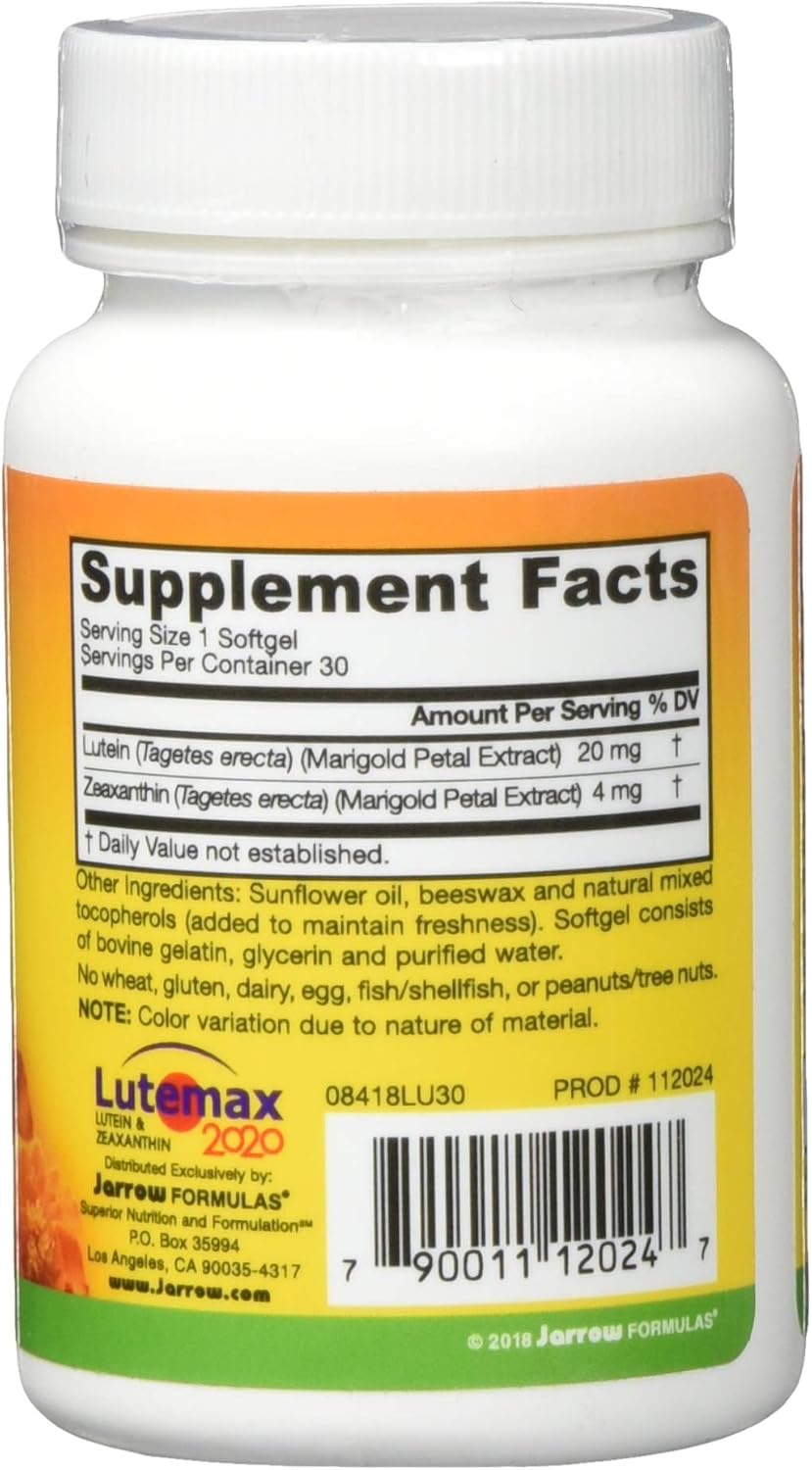 Jarrow Formulas Lutein 20 Mg, 30 Gels (MultiPack), 200 g BigaMart