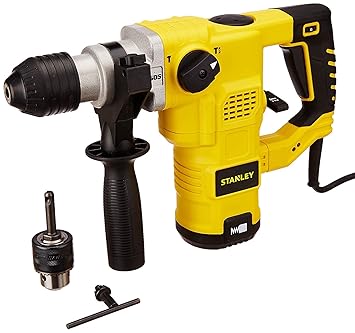 Stanley 3 Mode L Shape SDS Plus Hammer Drill With Kitbox STHR323K IN 850 rpm 1250 W